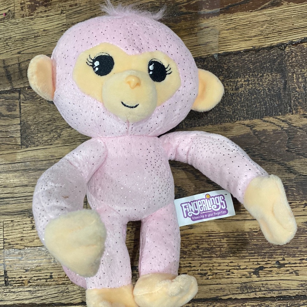 Fingerlings Monkey Pink with Sparkles
